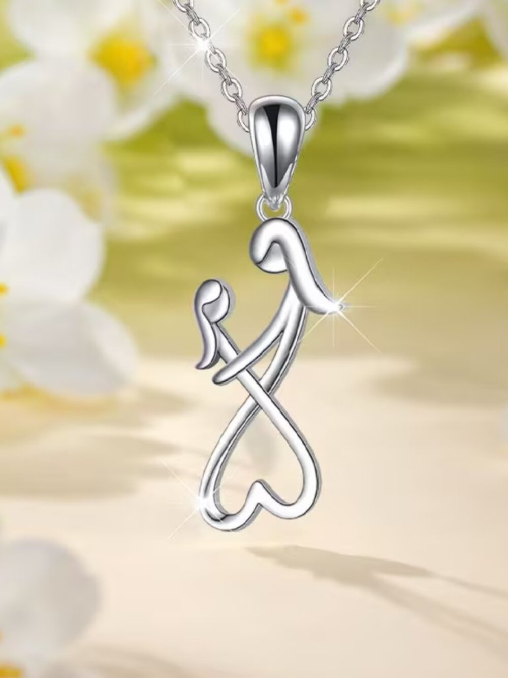 Necklace Celebrating the Bond Between Mothers & Daughters Modern Minimalist